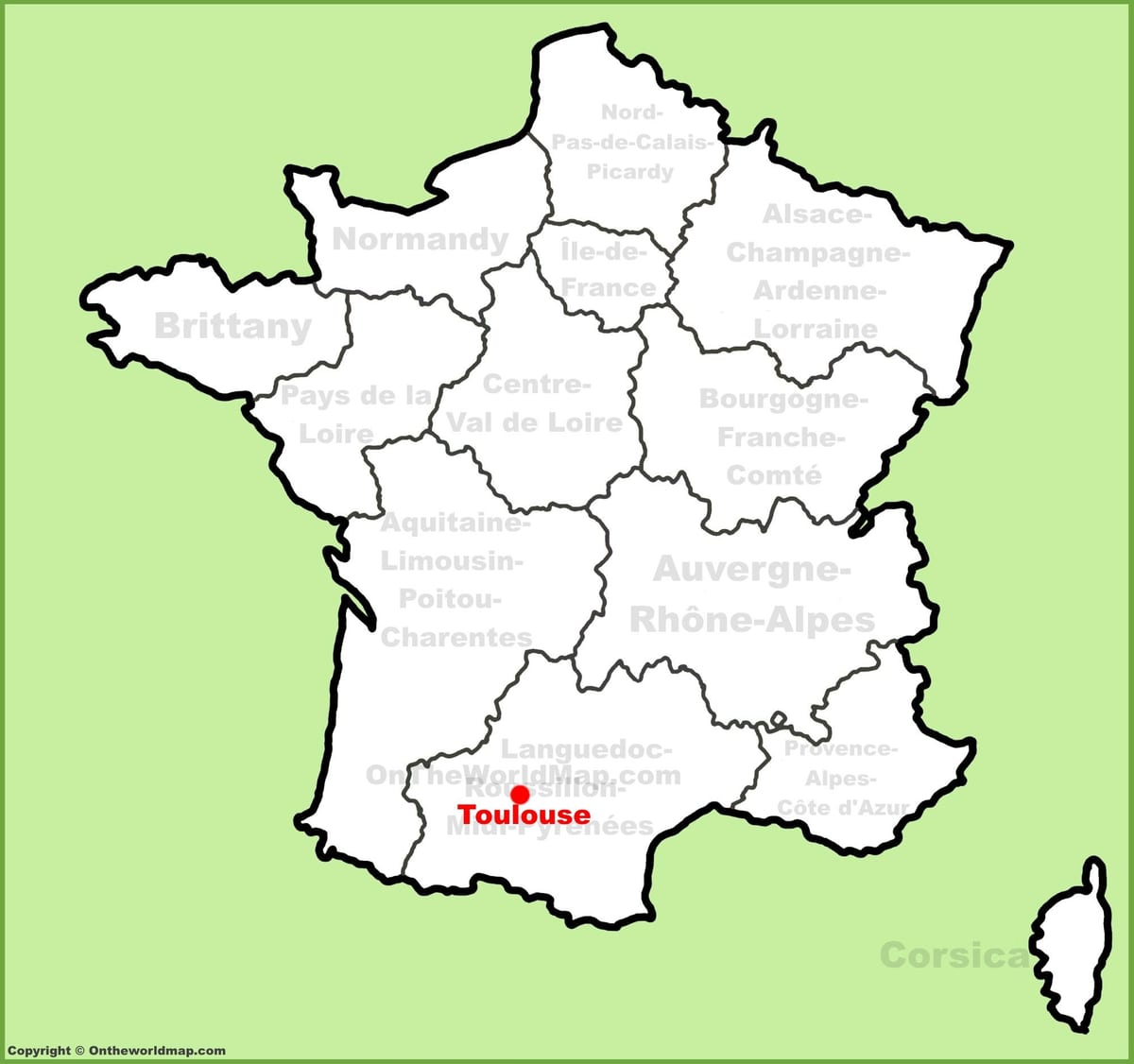 ტულუზა რუკაზე