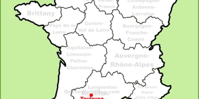 ტულუზა რუკაზე